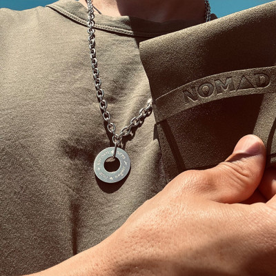 Колие NOMAD Circle Chain Silver