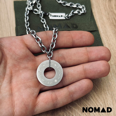 Колие NOMAD Circle Chain Silver