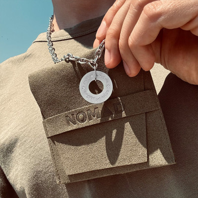 Колие NOMAD Circle Chain Silver