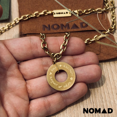 Колие NOMAD Circle Chain Gold