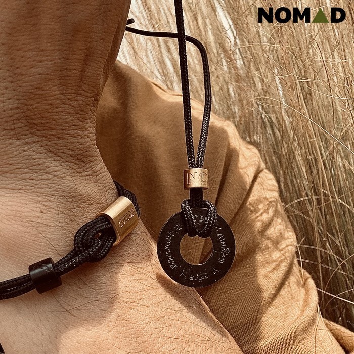 Колие NOMAD - AMULET CIRCLE BLACK